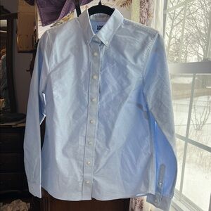 Lands' End Women’s Sky Blue Casual Shirt